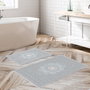 Mijölnir Kt468 Juego de Alfombrillas de Baño 100% Poliéster Suave Antideslizante Antibacteriano 2 Piezas